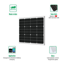 Load image into Gallery viewer, Loom Solar Panel 50 watt - 12 volt Mono Crystalline