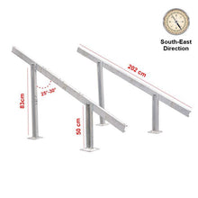 Load image into Gallery viewer, Loom Solar 2 Panel Stand (375 watts) or 3 Panel Stand (180 watts)
